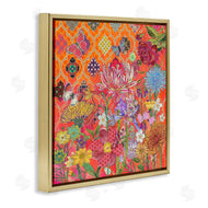 Sangita Bachelet | Warm Arabesque Geometric Pattern Florals