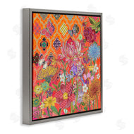 Sangita Bachelet | Warm Arabesque Geometric Pattern Florals