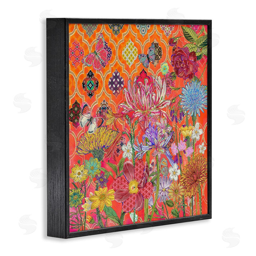Sangita Bachelet | Warm Arabesque Geometric Pattern Florals
