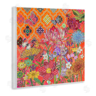 Sangita Bachelet | Warm Arabesque Geometric Pattern Florals