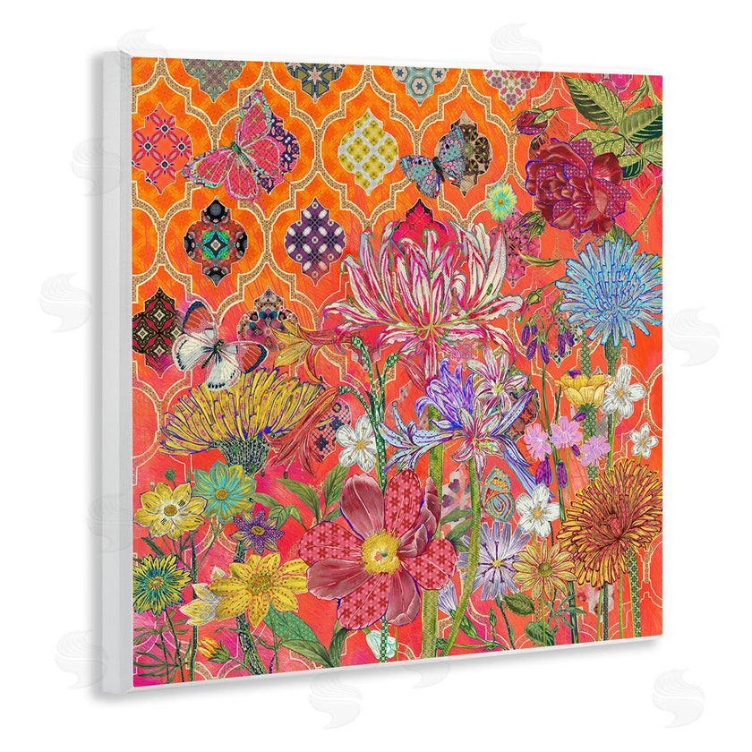 Sangita Bachelet | Warm Arabesque Geometric Pattern Florals