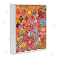 Sangita Bachelet | Warm Arabesque Geometric Pattern Florals