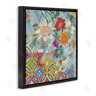 Sangita Bachelet | Circular Arabesque Pattern Floral Hummingbird