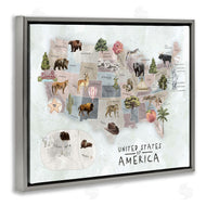 Ziwei Li | United States Map Animal Illustrations