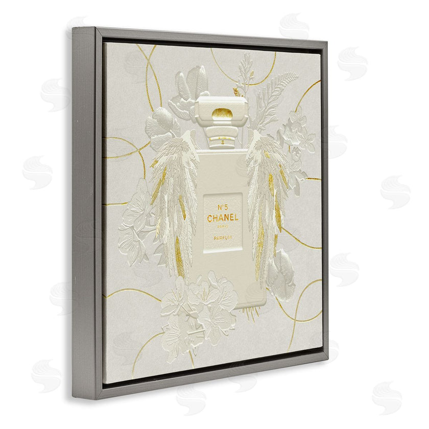 Ziwei Li | Bright Glam Fashion Bottle White Florals