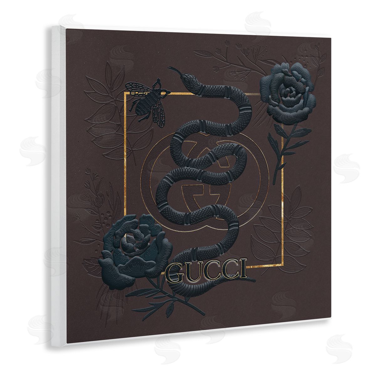 Ziwei Li Dark Fashion Brand Snake Floral Wall Plaque Art
