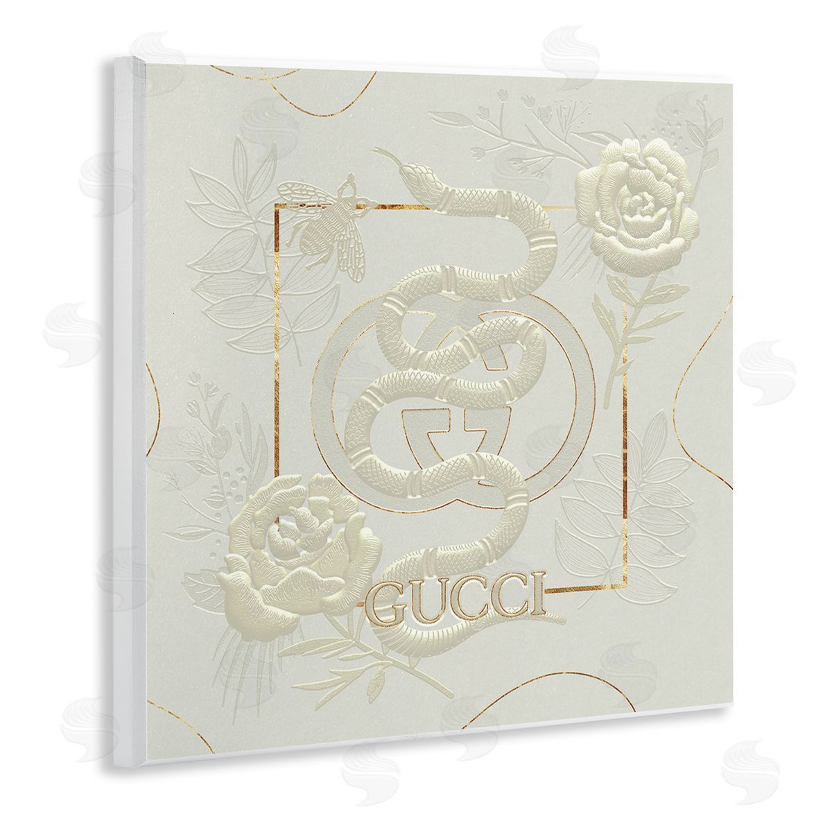 Ziwei Li Bright Fashion Brand Snake Floral Wall Plaque Art