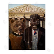 Lucia Heffernan | American Gothic Stock Market Parody