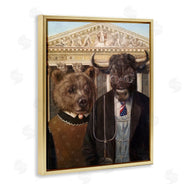 Lucia Heffernan | American Gothic Stock Market Parody