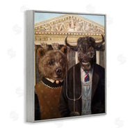 Lucia Heffernan | American Gothic Stock Market Parody