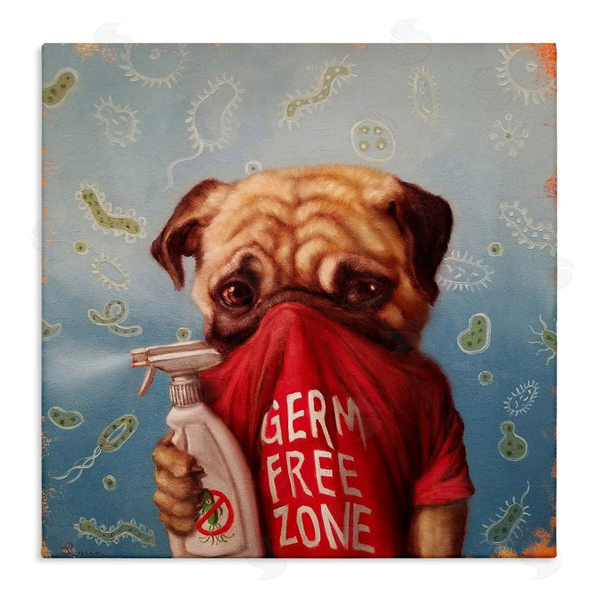 Lucia Heffernan | Pug Portrait Germ Free Zone