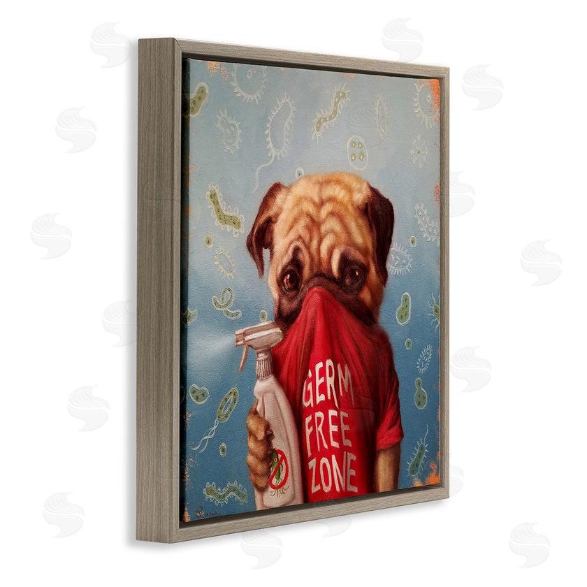 Lucia Heffernan | Pug Portrait Germ Free Zone
