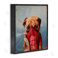 Lucia Heffernan | Pug Portrait Germ Free Zone