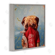 Lucia Heffernan | Pug Portrait Germ Free Zone