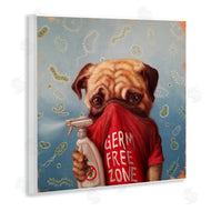 Lucia Heffernan | Pug Portrait Germ Free Zone