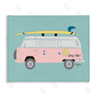 Mark Higden | Pink Beach Cruiser Van Illustration