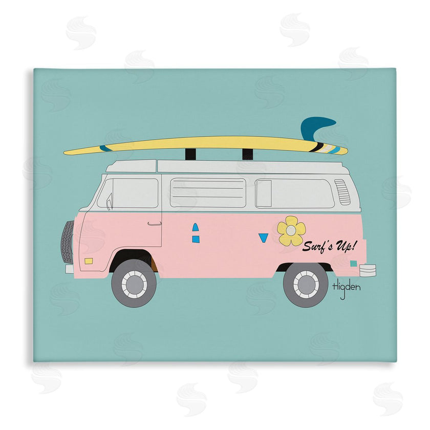 Mark Higden | Pink Beach Cruiser Van Illustration