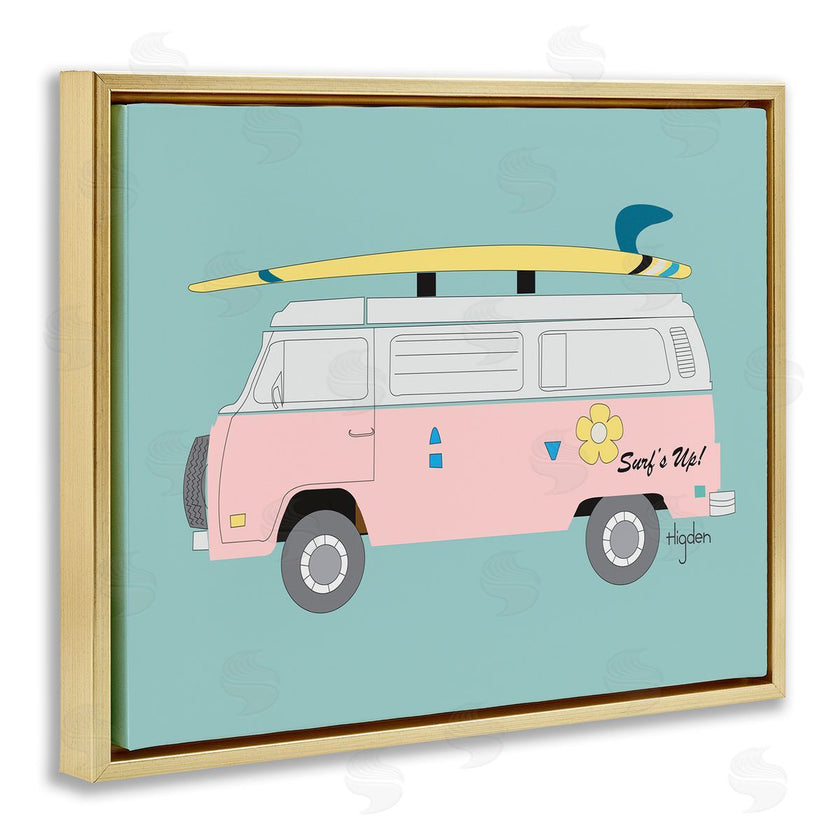 Mark Higden | Pink Beach Cruiser Van Illustration
