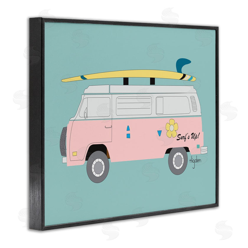Mark Higden | Pink Beach Cruiser Van Illustration