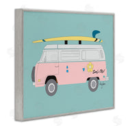 Mark Higden | Pink Beach Cruiser Van Illustration