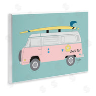 Mark Higden | Pink Beach Cruiser Van Illustration