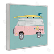 Mark Higden | Pink Beach Cruiser Van Illustration