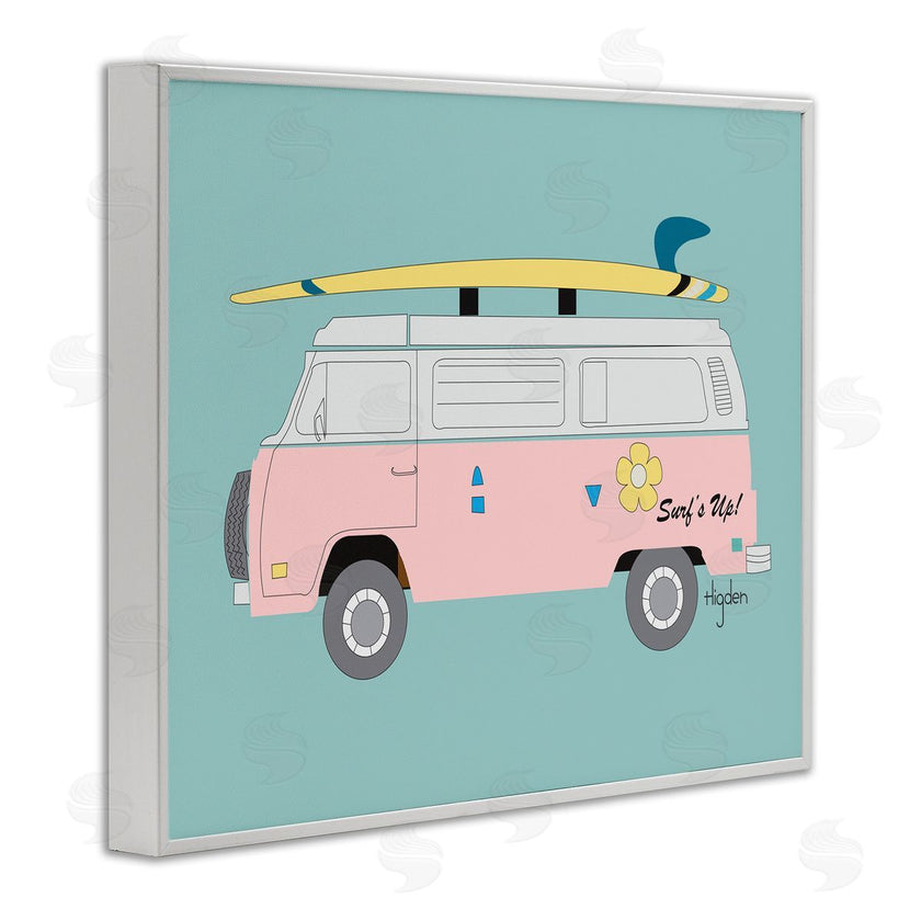 Mark Higden | Pink Beach Cruiser Van Illustration