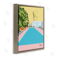 Mark Higden | Tropical Poolside Yellow Palm Sky