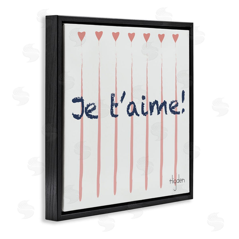 Mark Higden | French Je T'aime Pink Hearts