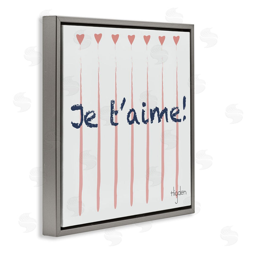 Mark Higden | French Je T'aime Pink Hearts