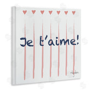 Mark Higden | French Je T'aime Pink Hearts