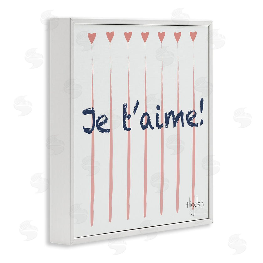 Mark Higden | French Je T'aime Pink Hearts