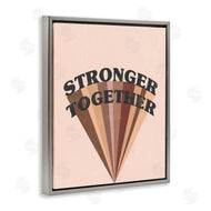 Stupell Studio | Stronger Together Skin Tone Rainbow