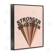 Stupell Studio | Stronger Together Skin Tone Rainbow