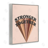 Stupell Studio | Stronger Together Skin Tone Rainbow