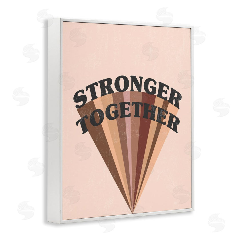 Stupell Studio | Stronger Together Skin Tone Rainbow