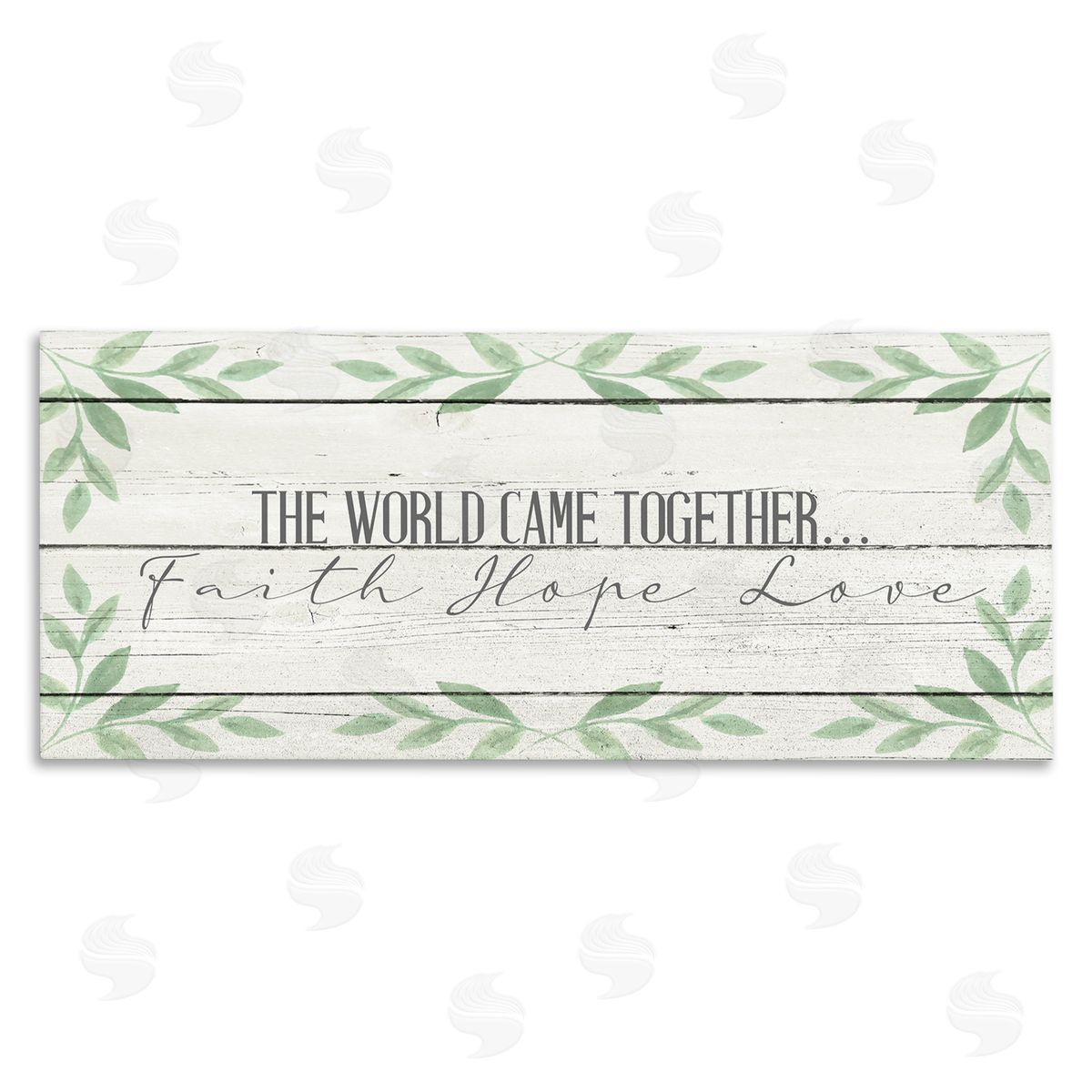 Kim Allen Rustic Inspirational The World Came Together Canvas Wall Art