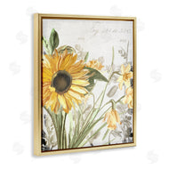 Kim Allen | Sunflower Floral over Vintage Plant