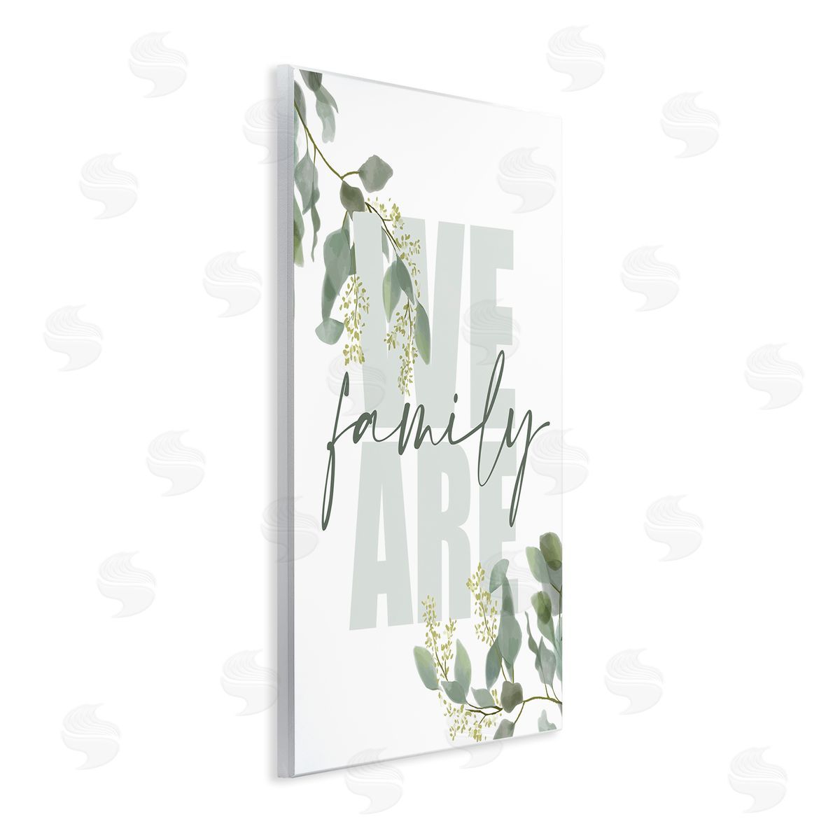 Kim Allen We Are Family Peaceful Green Florals Wall Plaque Art