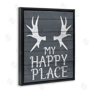 Kim Allen | Rustic My Happy Place Antlers