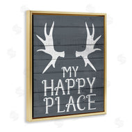 Kim Allen | Rustic My Happy Place Antlers