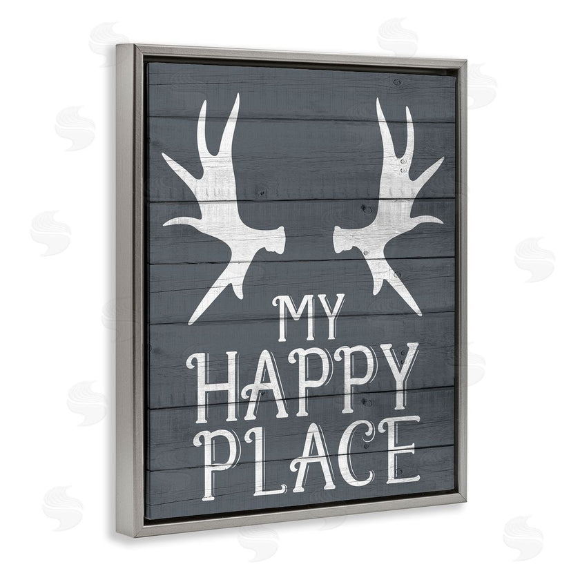 Kim Allen | Rustic My Happy Place Antlers