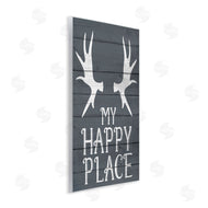 Kim Allen | Rustic My Happy Place Antlers