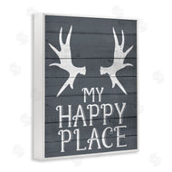 Kim Allen | Rustic My Happy Place Antlers