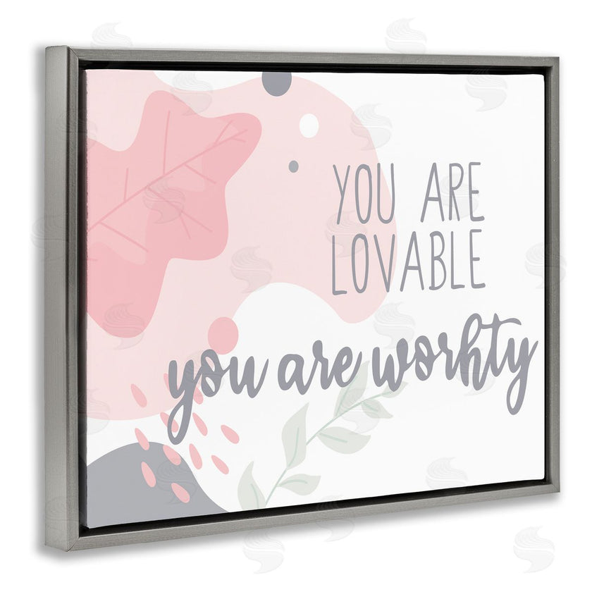Kim Allen | You are Loveable Abstract Pink Nature