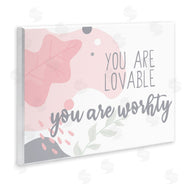 Kim Allen | You are Loveable Abstract Pink Nature