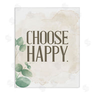 Kim Allen | Choose Happy Green Leaves Neutral