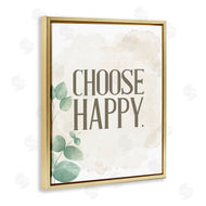 Kim Allen | Choose Happy Green Leaves Neutral