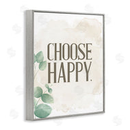 Kim Allen | Choose Happy Green Leaves Neutral