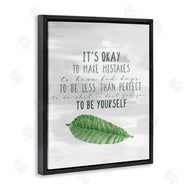 Kim Allen | Motivational Okay to Make Mistakes Leaf